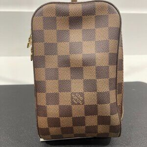 Louis Vuitton Damier Ebene Geronimo Backpack/Crossbody Bag (133087)